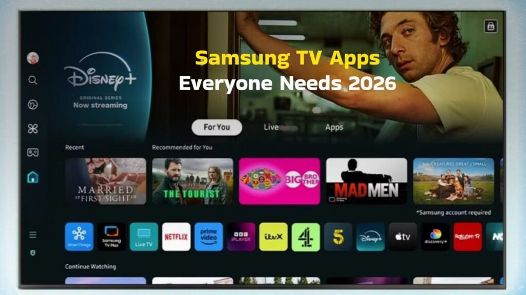 4 important Samsung TV apps