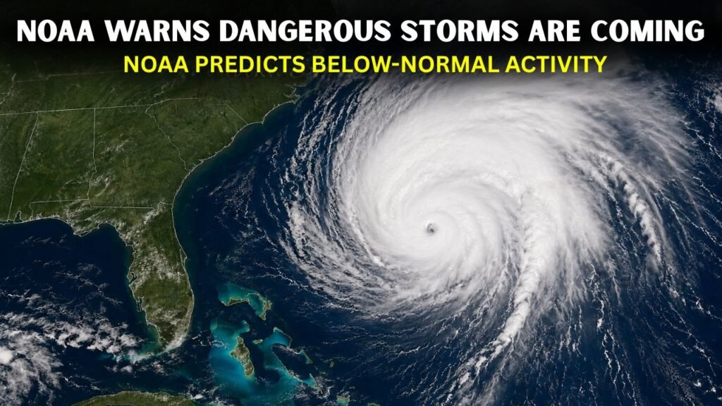 NOAA PREDICTS BELOW-NORMAL ACTIVITY