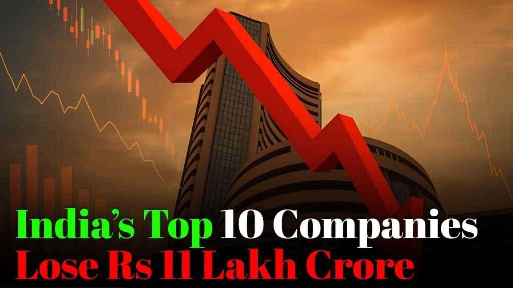 India’s Top 10 Companies Lose Rs 11 Lakh Crore
