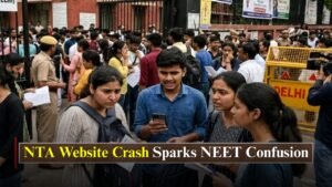 NEET Re Exam Admit Card Rollout Faces Major Chaos After National Testing Agency Website Crash