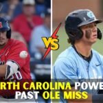 North Carolina beats Ole Miss 6 to 2 in College World Series game update