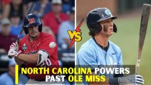 North Carolina beats Ole Miss 6 to 2 in College World Series game update