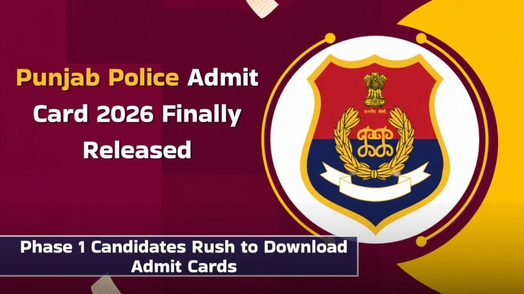 Punjab Police Admit Card 2026