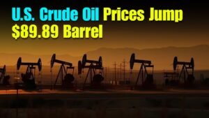 U.S. Crude Oil Prices Jump as Futures Climb to $89.89 a Barrel