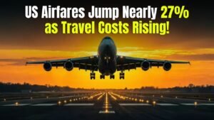 US Airfares Jump Nearly 27% as Travel Costs Keep Rising