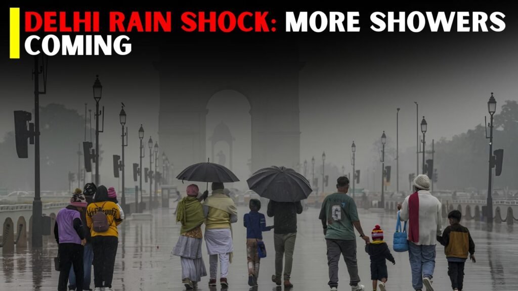 Delhi Temperature Drops After Rain