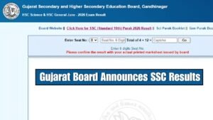 Gujarat Board SSC Supplementary Result 2026 Pass Percentage Reaches 33.1