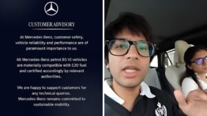 Mercedes-Benz India Issues E20 Advisory After Sourav Joshi Claims Major Drop in Car Mileage
