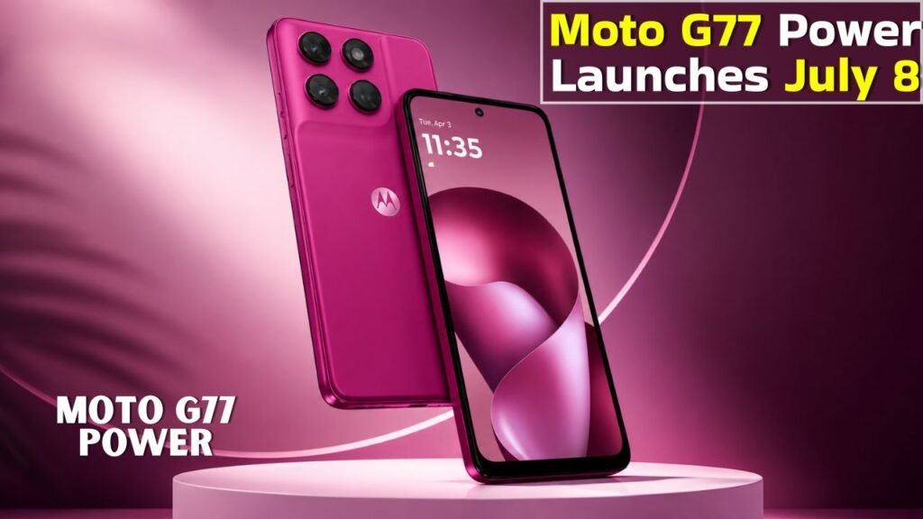 Moto G77 Power Launches July 8
