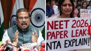 NEET Leak Controversy Deepens After Education Minister Dharmendra Pradhan Meets Topper