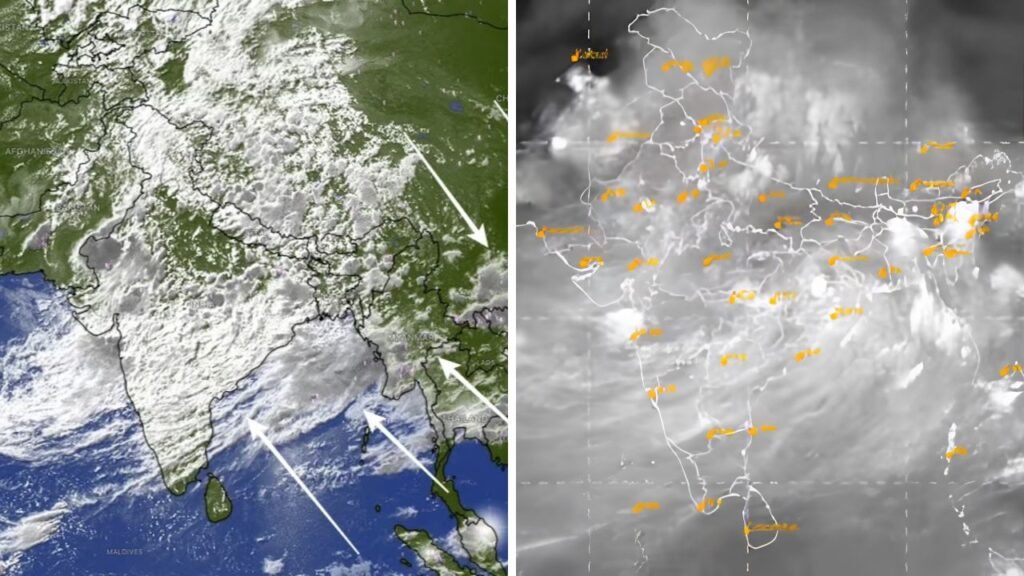 India Covered by Thick Clouds