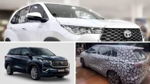 Toyota Innova Hycross Facelift Spotted for the First Time Ahead of Its Expected India Launch