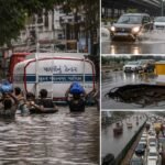 Delhi Gurgaon Rain Leaves Thousands Stranded After Heavy Downpour Floods Major Roads
